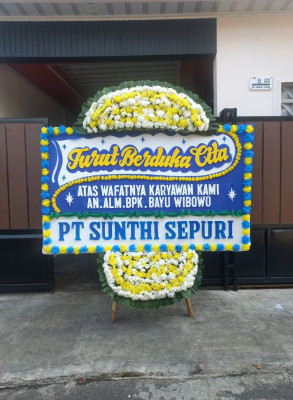 Papan Bunga Duka di Tinggar
